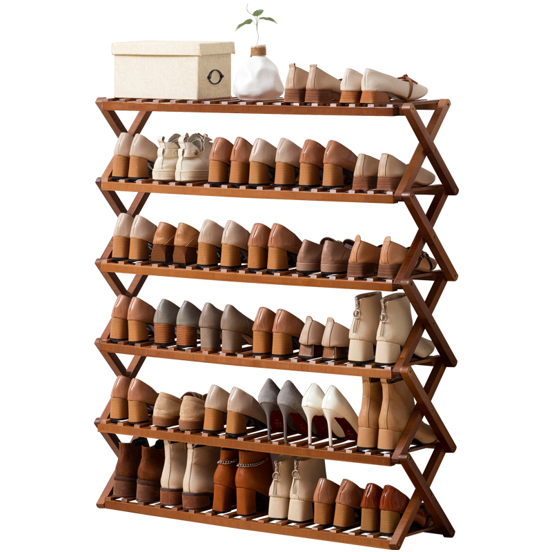 木马人折叠鞋架子家用室内好看简易门口经济型鞋柜收纳放宿舍多层
